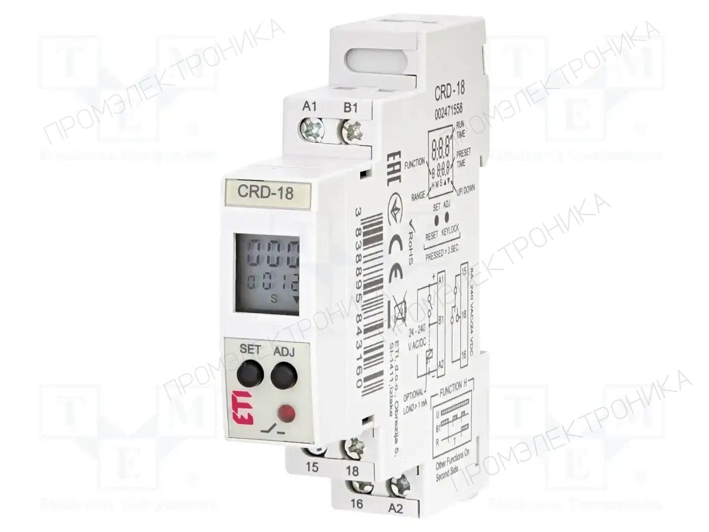 ETI POLAM CRD-18 — Временные цифровые реле