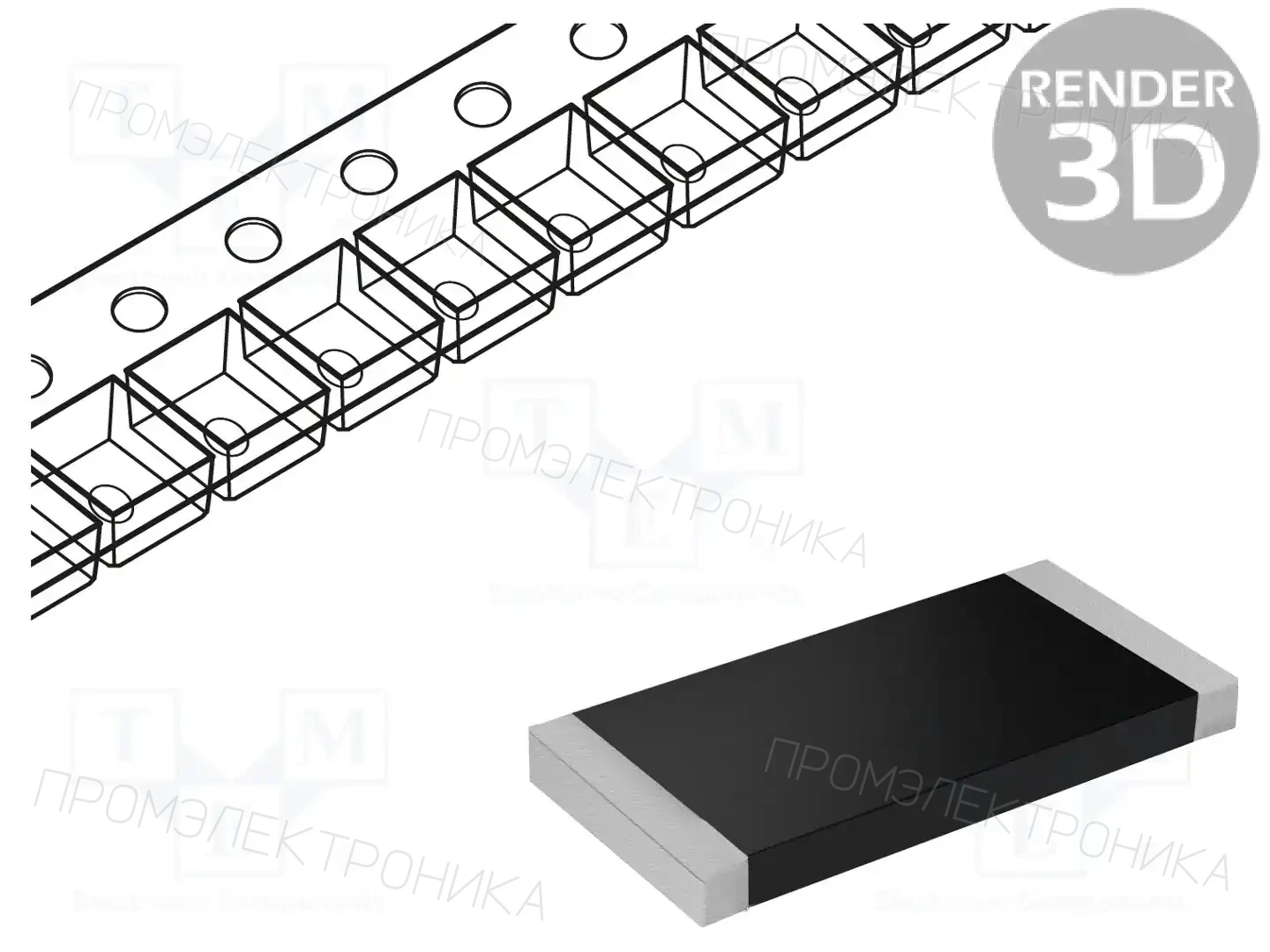 Viking CR-03FA7--330R — Резисторы SMD