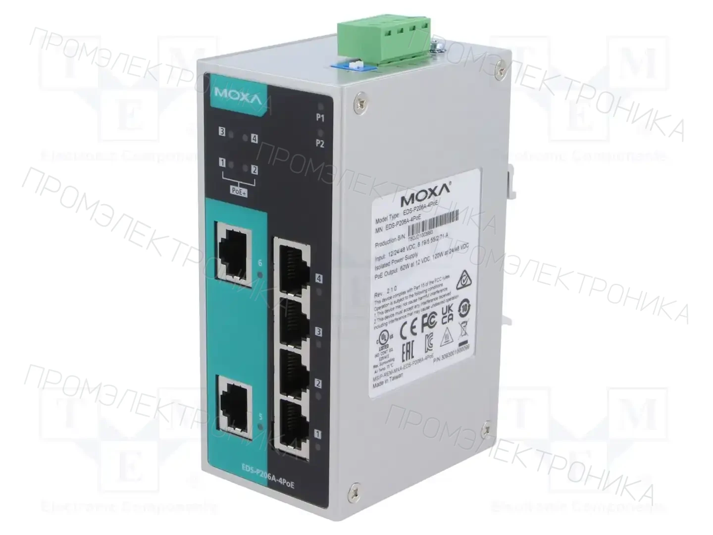 MOXA EDS-P206A-4POE — Промышленные сети