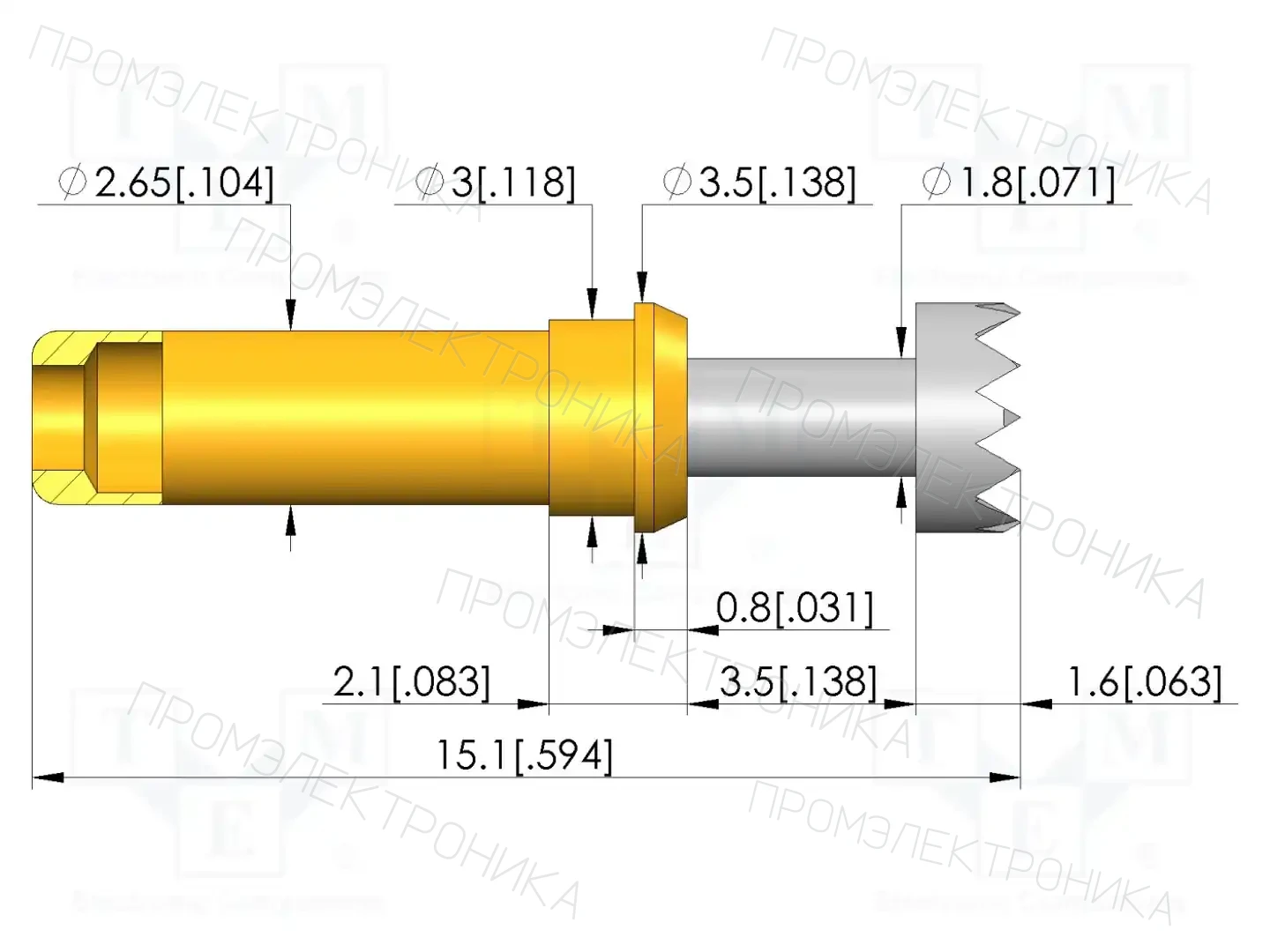 INGUN GKS-913 306 350 R 0802 0 — Измерительные щупы