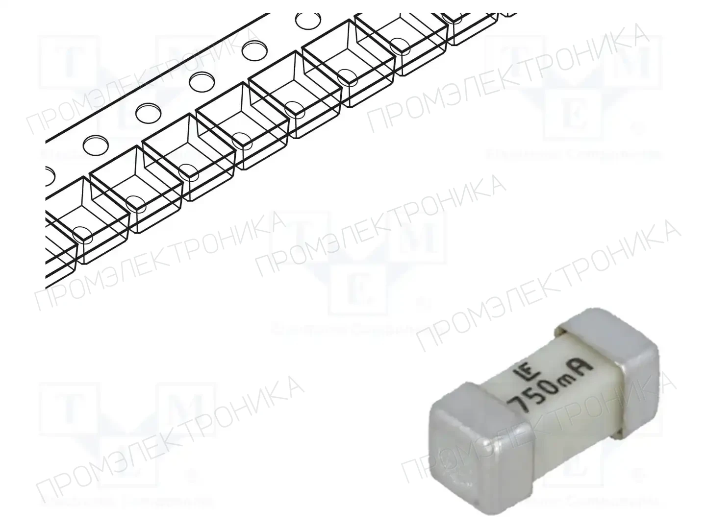 LITTELFUSE 0453.750MR — Предохранители SMD 2410 сверхбыстрые