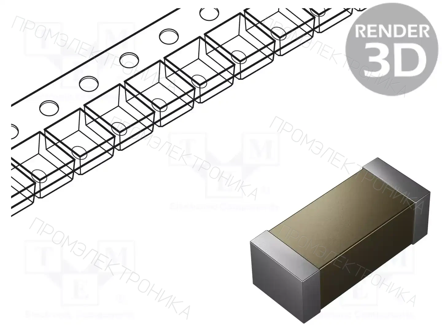 MURATA GR442QR73D101KW01L — Конденсаторы MLCC SMD
