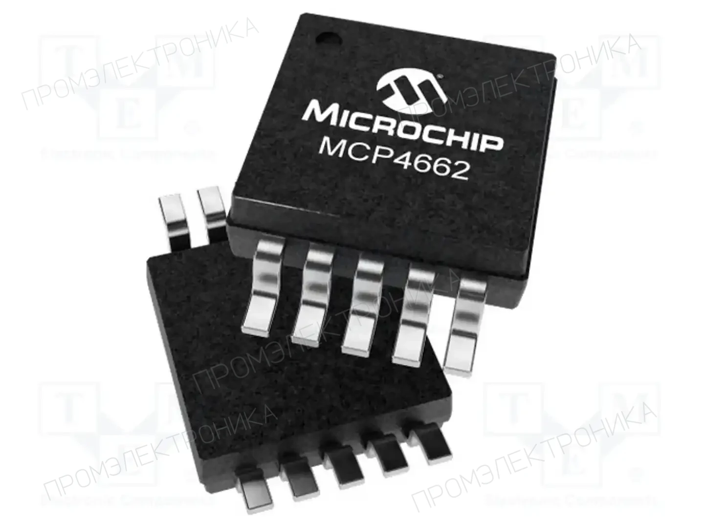 Microchip Technology MCP4662-104E/UN — Потенциометры цифровые