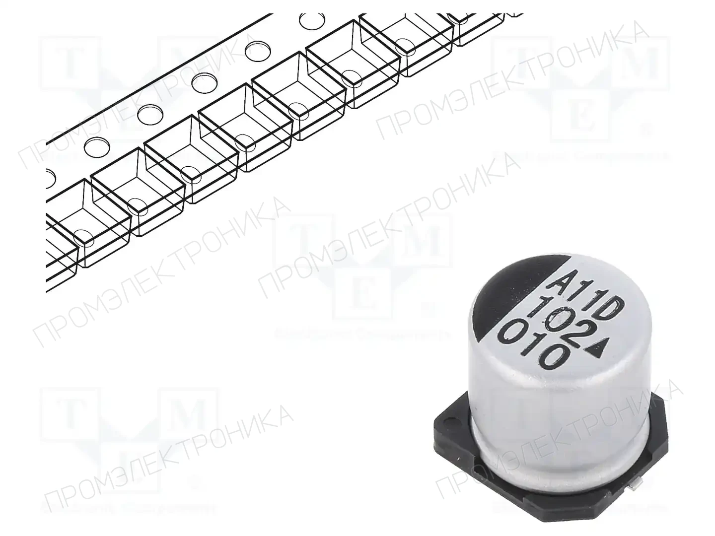 KYOCERA AVX AEA1010102M010R — Конденсаторы электролитические SMD