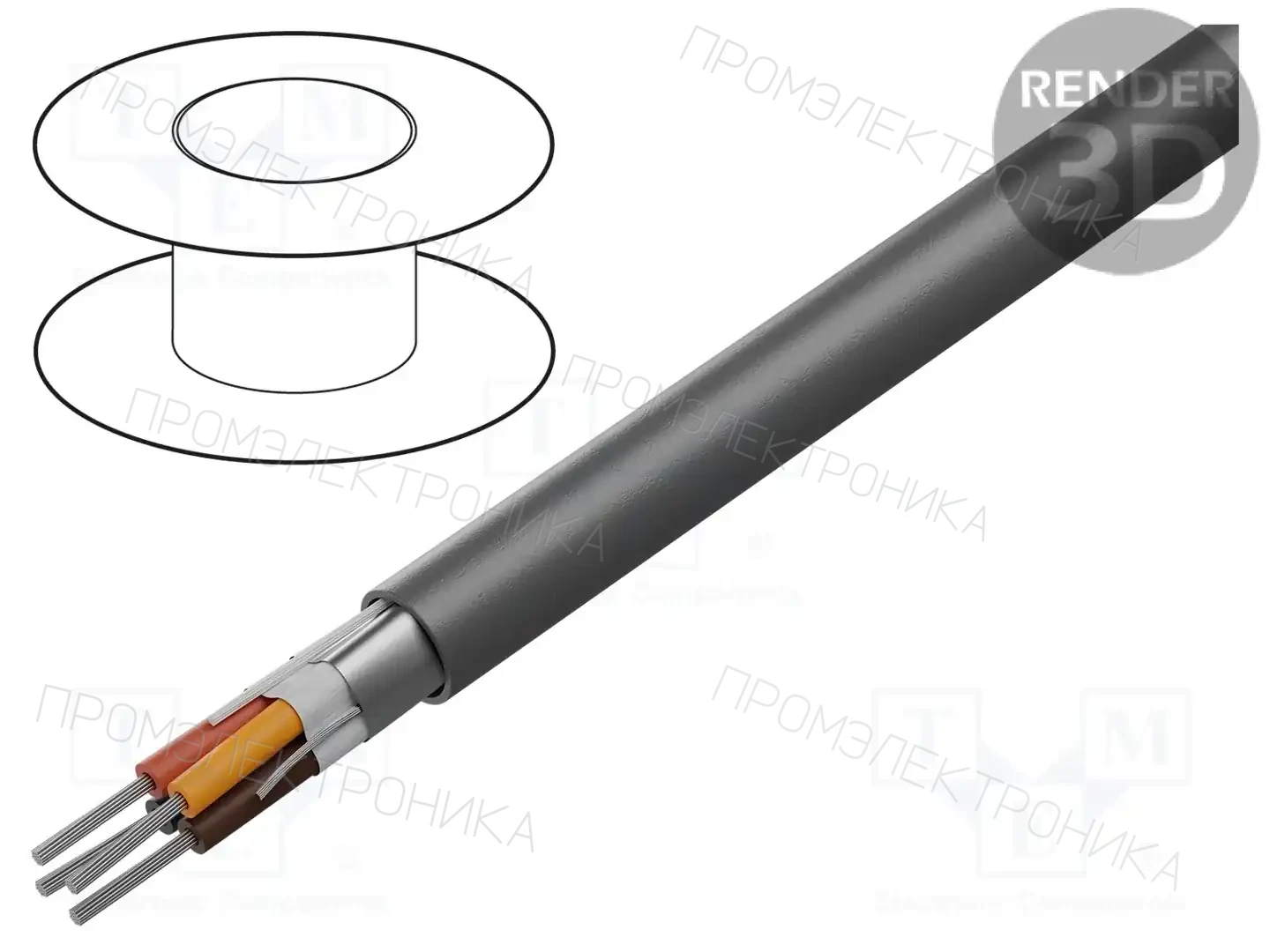 ALPHA WIRE B954042 GE321 — Провода многожильные экранированные