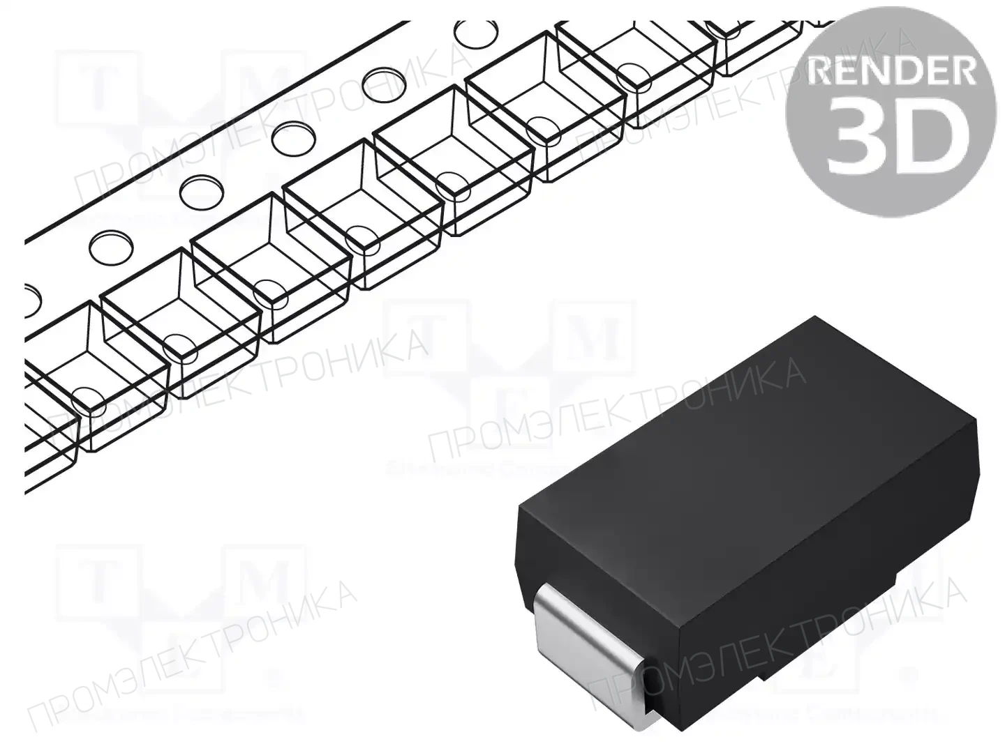 SMC DIODE SOLUTIONS SK18TR — Диоды Шотки SMD