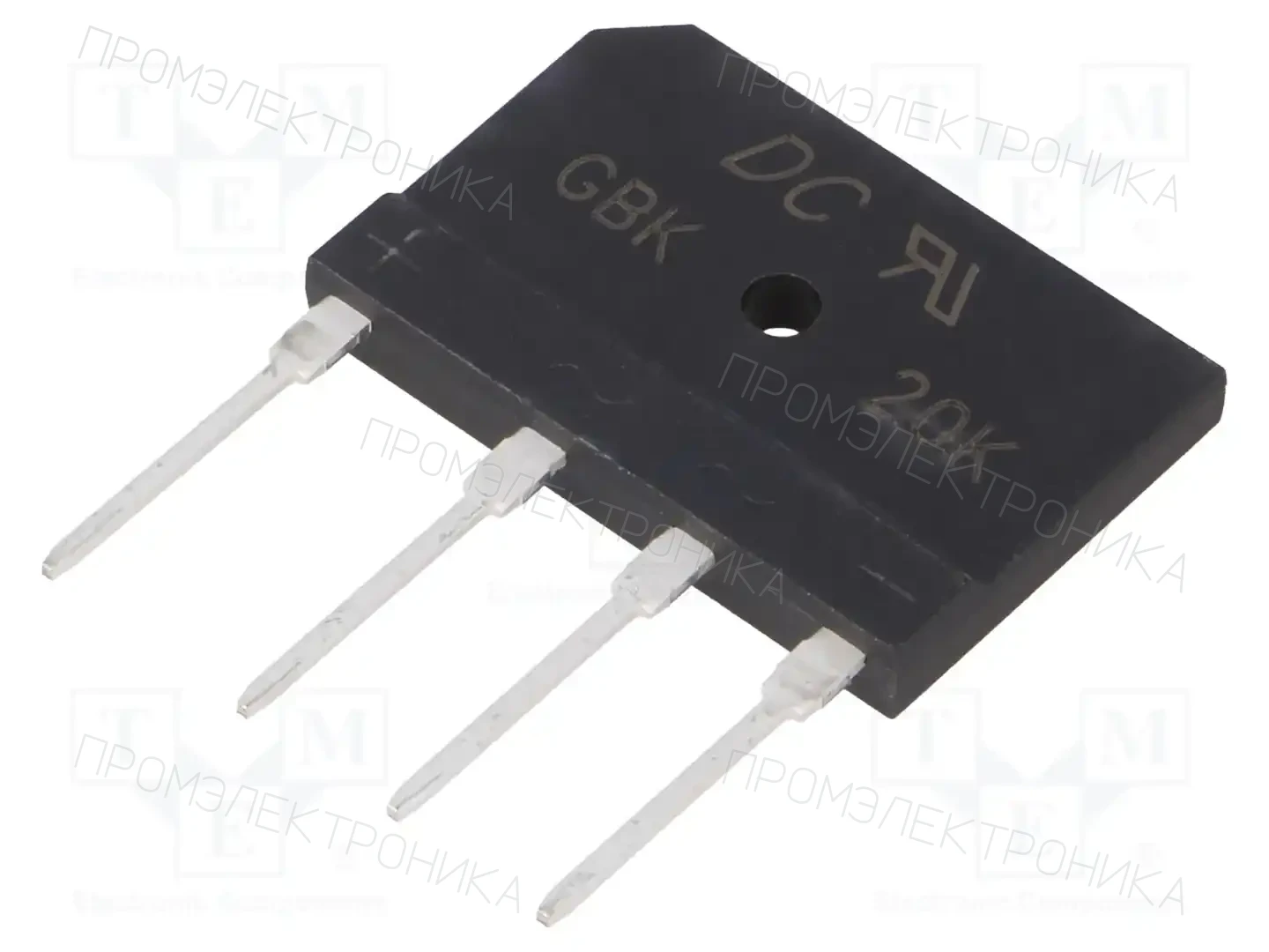 DC COMPONENTS GBK20K — Однофазные мосты диодные плоские
