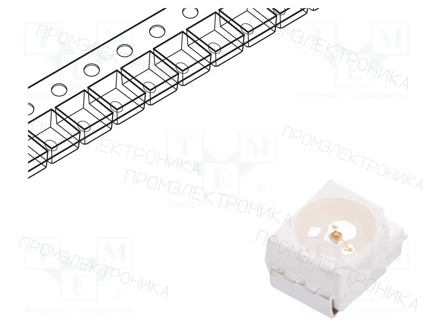 BROADCOM (AVAGO) HSMG-A100-K72J2 — Светодиоды SMD цветные