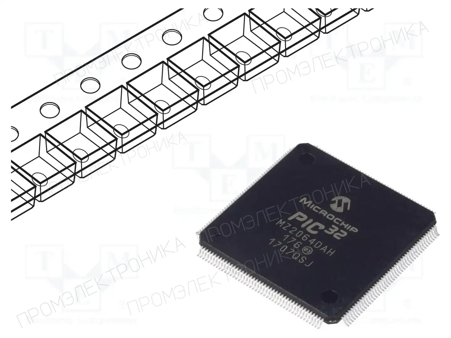 Microchip Technology PIC32MZ2064DAH176-I/2J — Линейка PIC32 32-bit