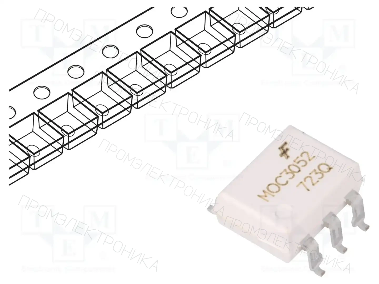 onsemi MOC3052SM — Оптотриаки