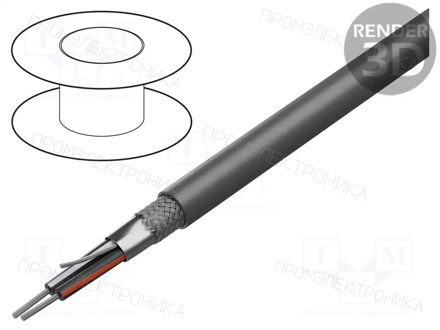 ALPHA WIRE 5292C SL005 — Провода многожильные экранированные