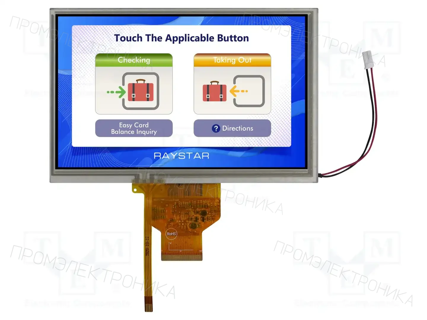 RAYSTAR OPTRONICS RFF700A9-AWW-DNS — Дисплеи TFT