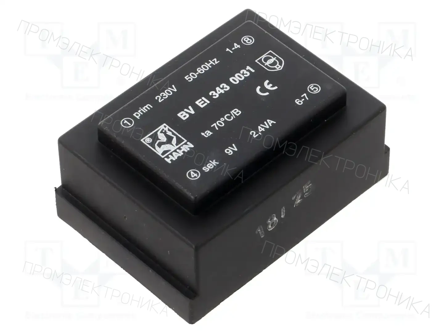 HAHN BV EI 343 0031 — Трансформаторы PCB
