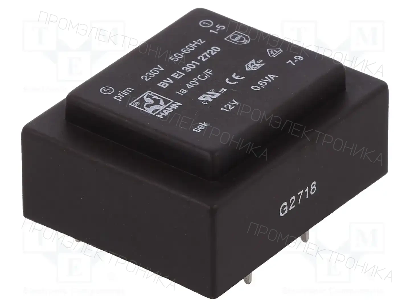 HAHN BV EI 301 2720 — Трансформаторы PCB