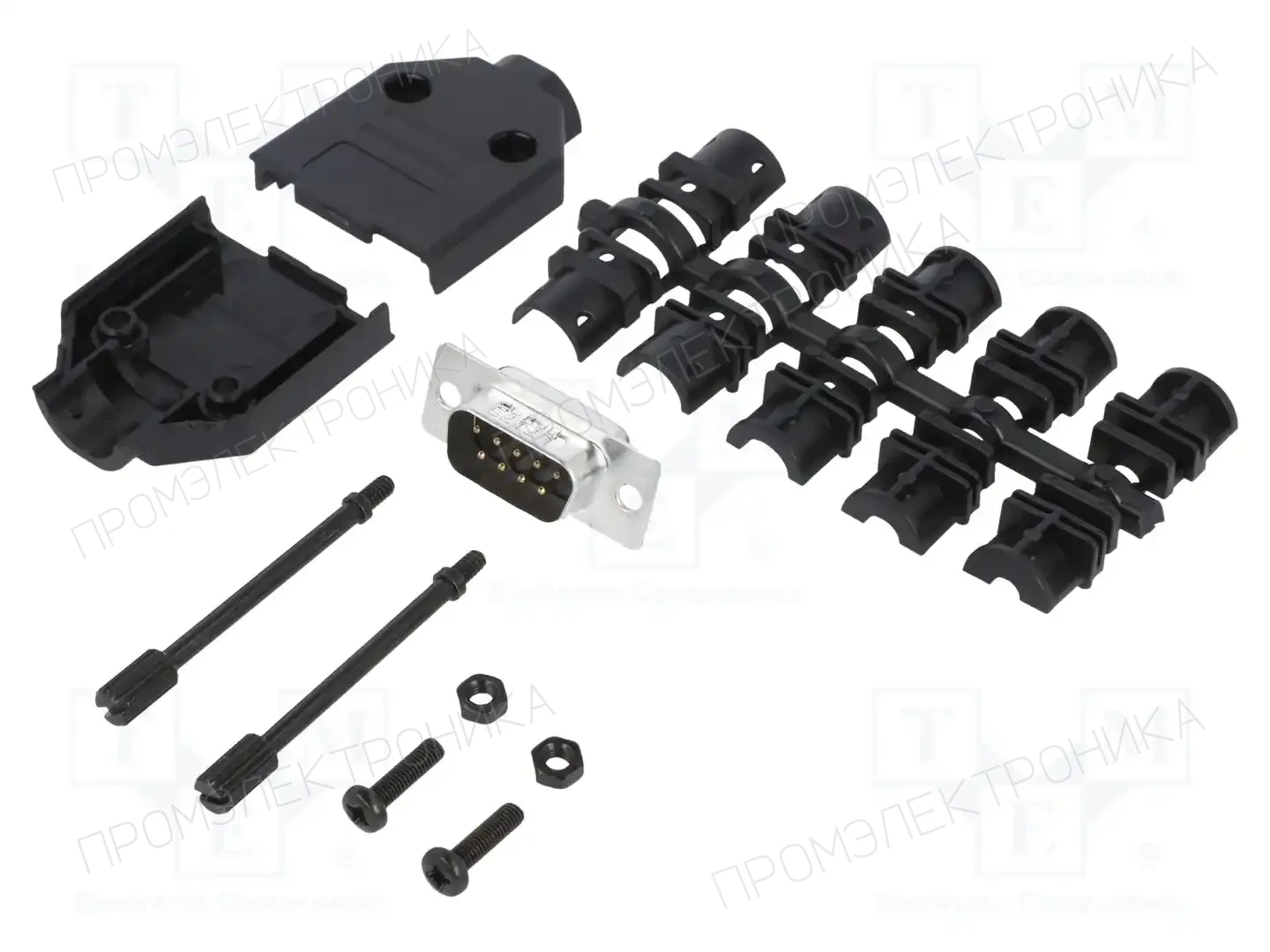 AMPHENOL COMMUNICATIONS SOLUTIONS L17DTPK-P-09+L717SDE09P — Комплектные штекеры D-Sub