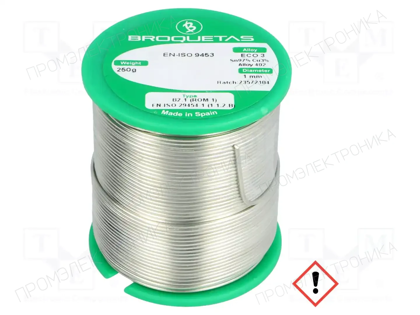 BROQUETAS ECO3 B2.1 1,0MM 250GR — Паяльные провода бессвинцовые