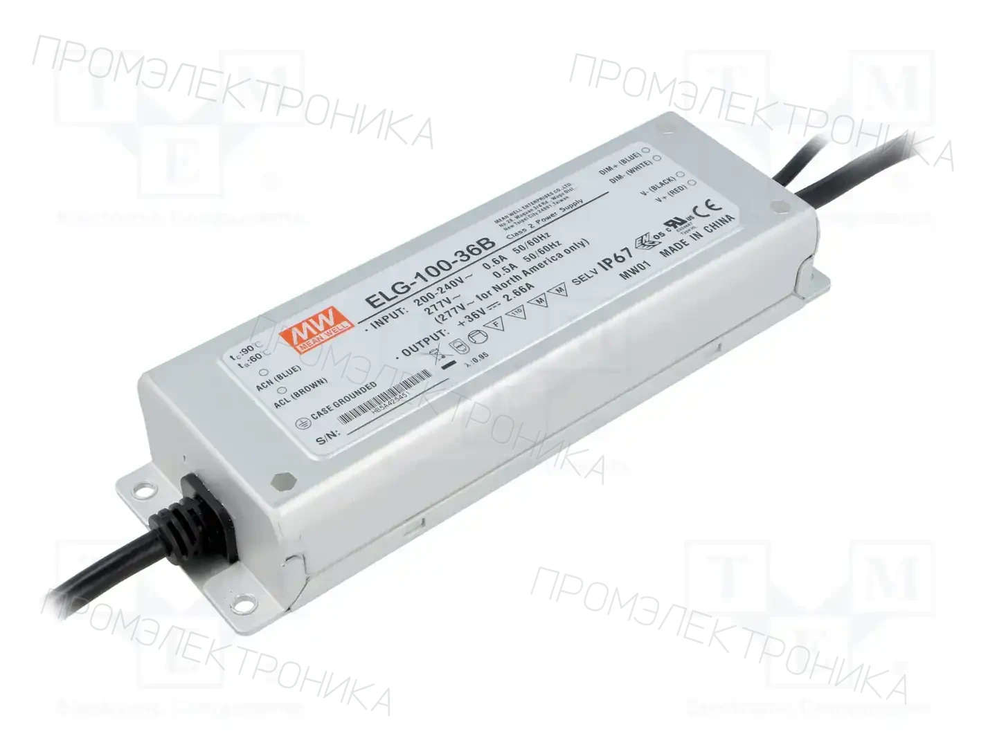 MEAN WELL ELG-100-36B — Блоки питания для LED