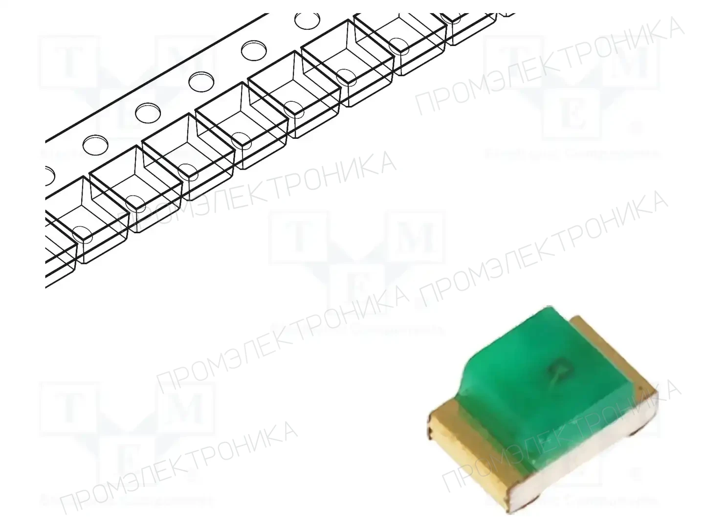 KINGBRIGHT ELECTRONIC KP-2012SGD — Светодиоды SMD цветные