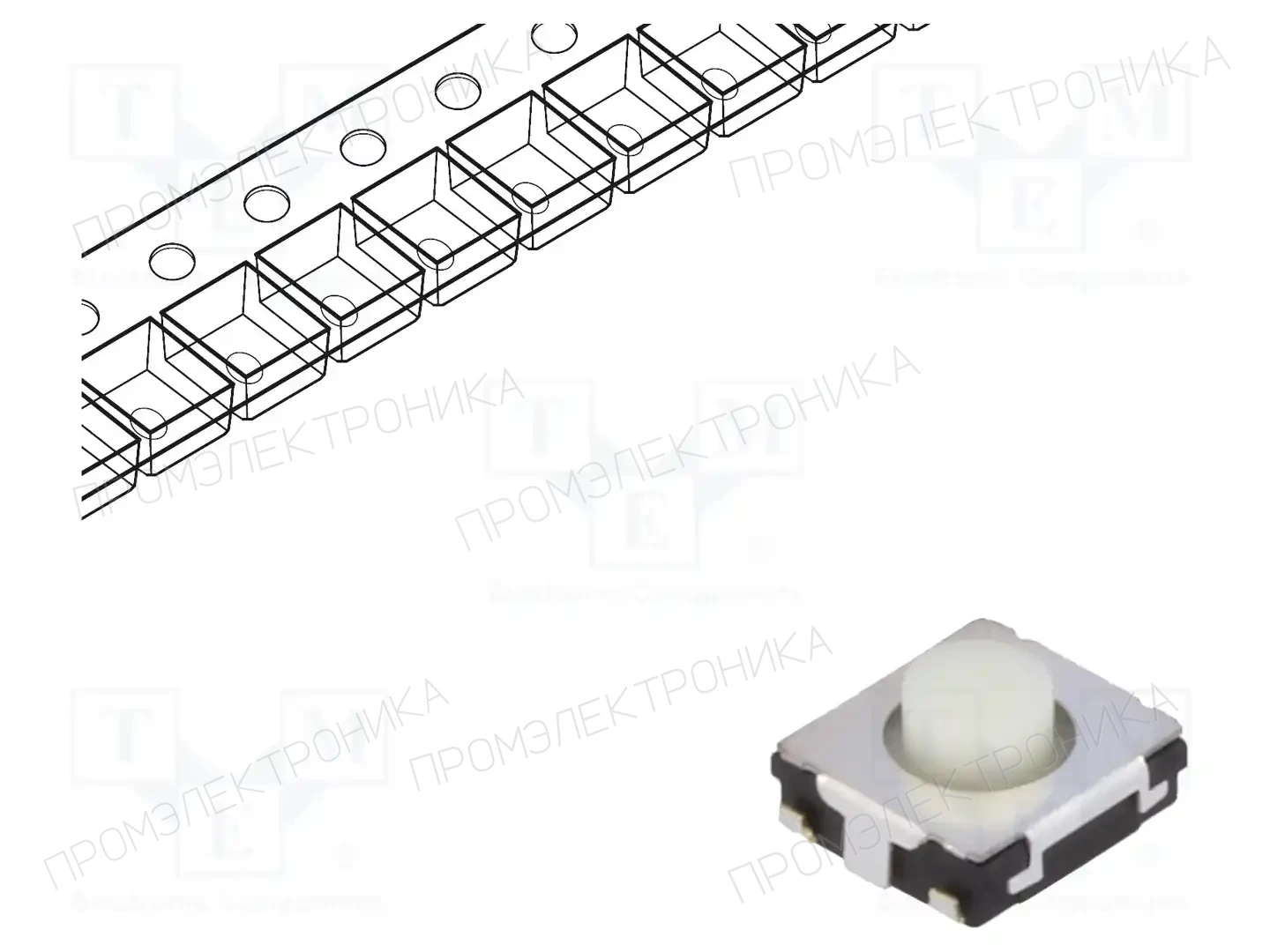 PANASONIC EVQQ2M03W — Микропереключатели TACT