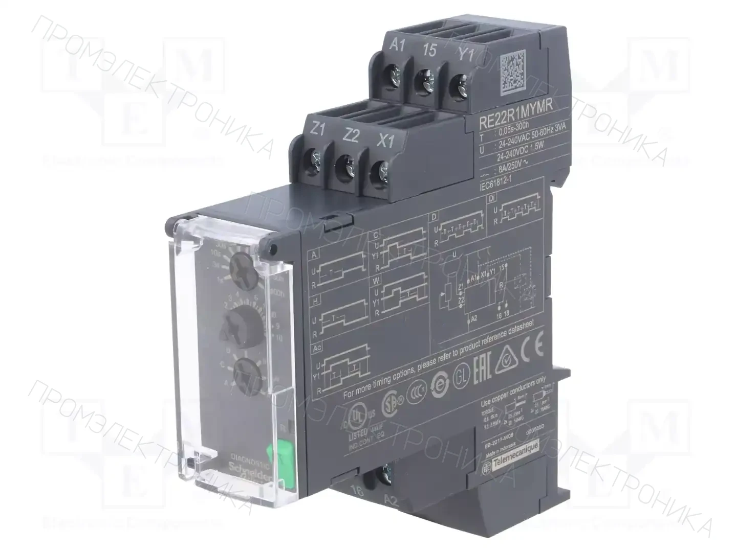 SCHNEIDER ELECTRIC RE22R1MYMR — Временные аналоговые реле