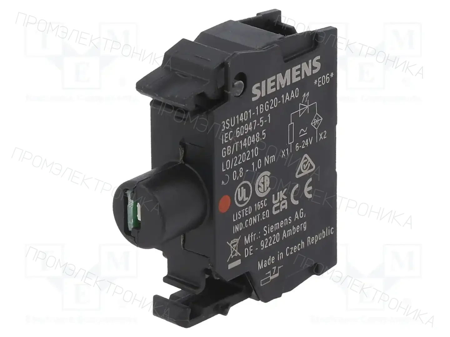 SIEMENS 3SU1401-1BG20-1AA0 — Панельные аксессуары стандартные