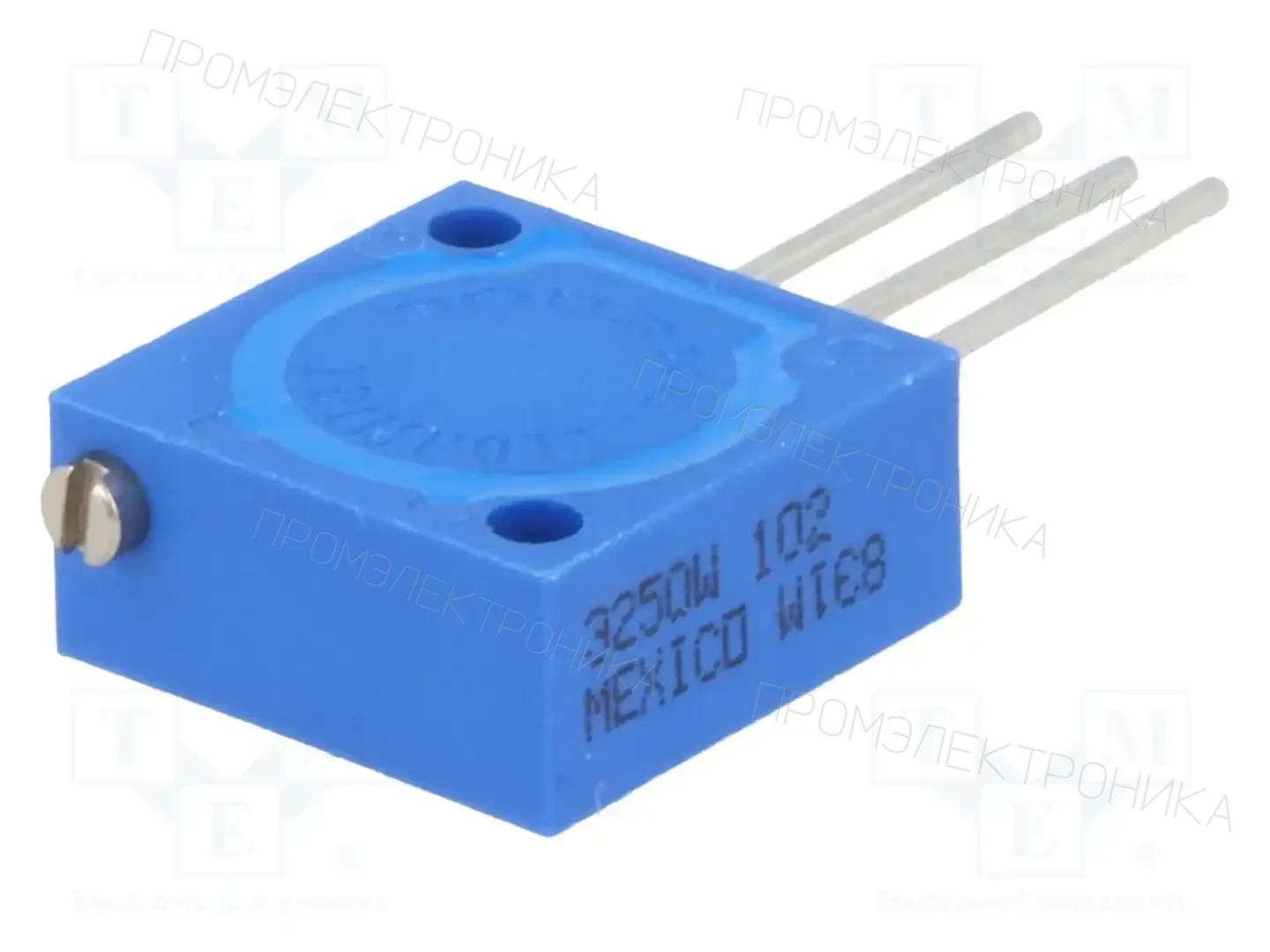 BOURNS 3250W-1-102 — Потенциометры THT многооборотные 1/2 дм