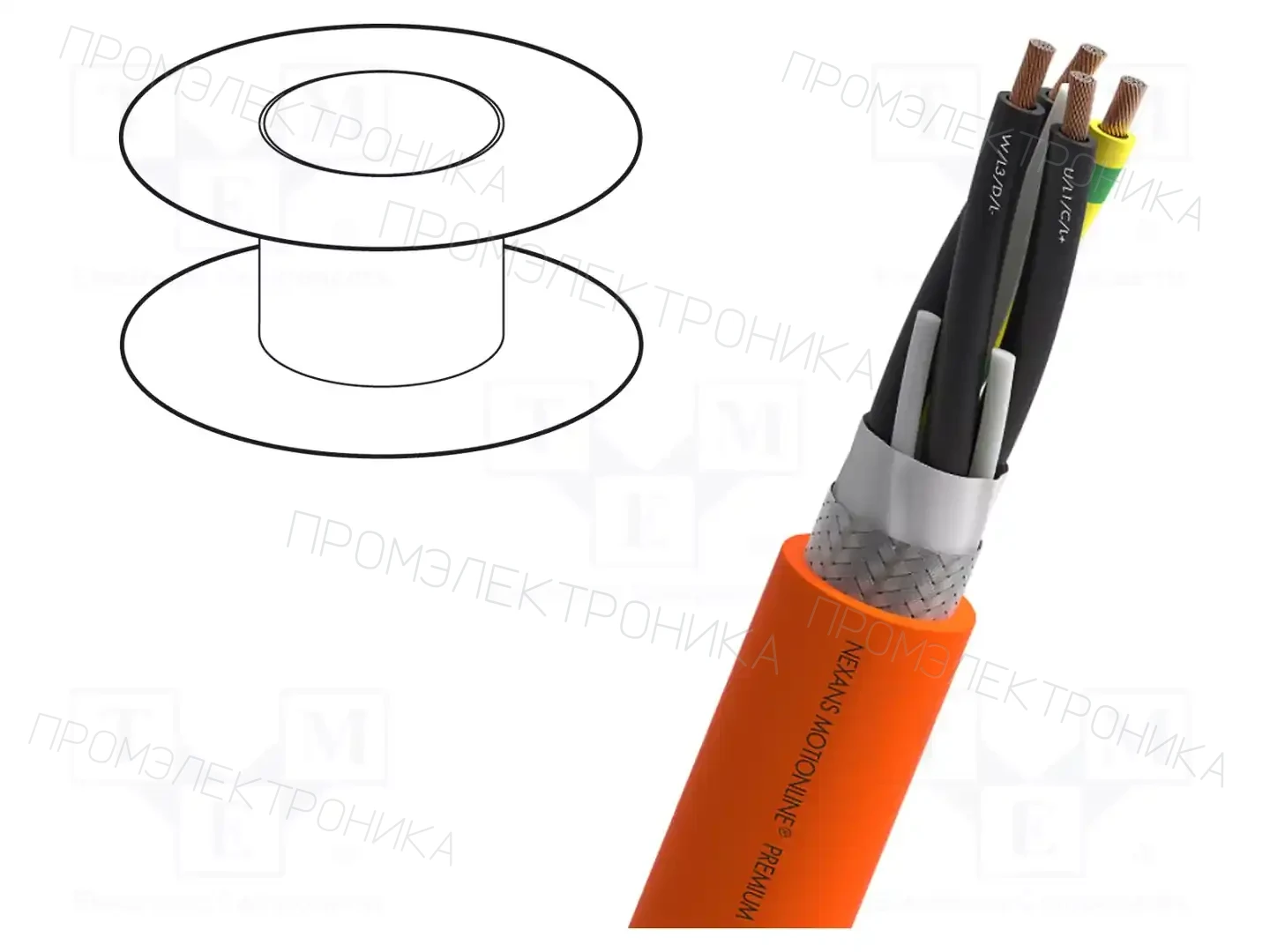 NEXANS 13-EBU15G04P — Провода для направляющих- экранированные