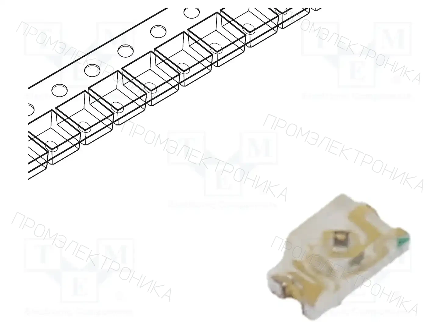 DIALIGHT 598-8050-107F — Светодиоды SMD цветные