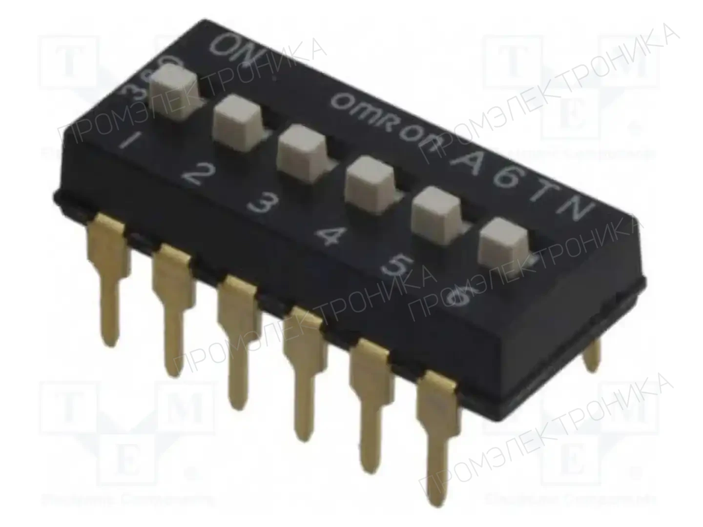 OMRON Electronic Components A6TN-6104 — Переключатели типа Dip-Switch