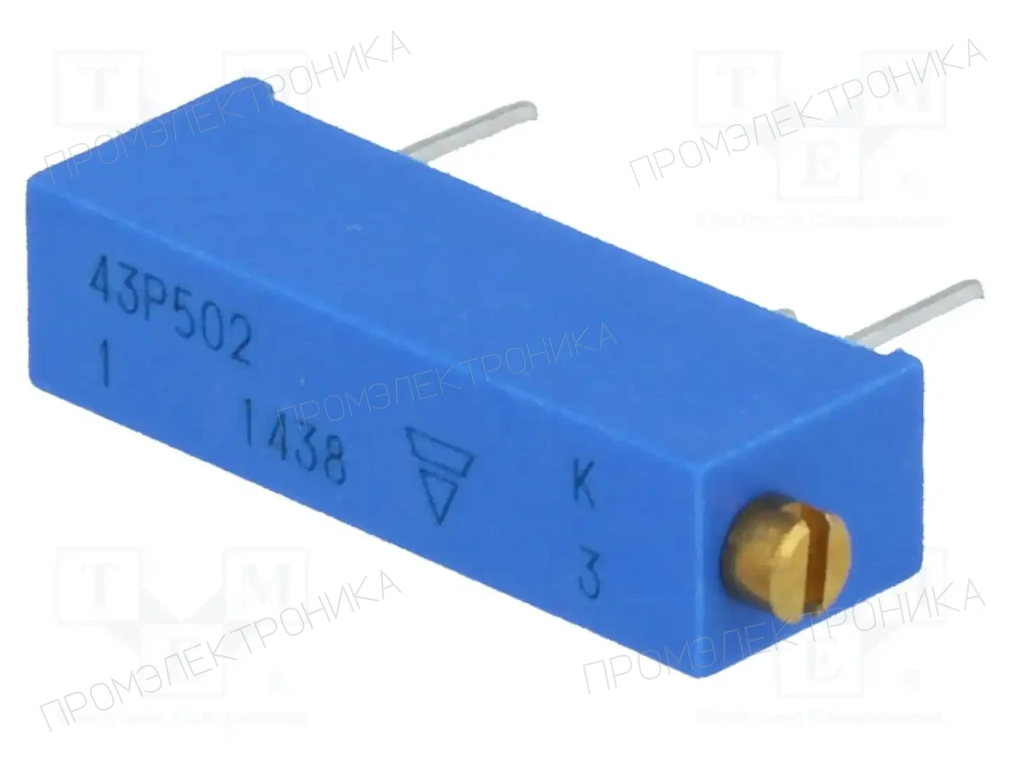 VISHAY M43P502KB40 — Потенциометры THT многооборотные 19мм