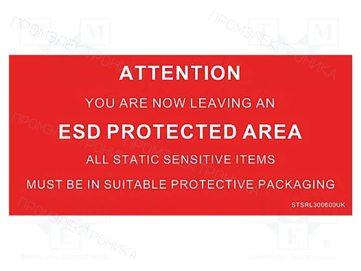 STATICTEC STSRL300600UK — Ленты и этикетки ESD