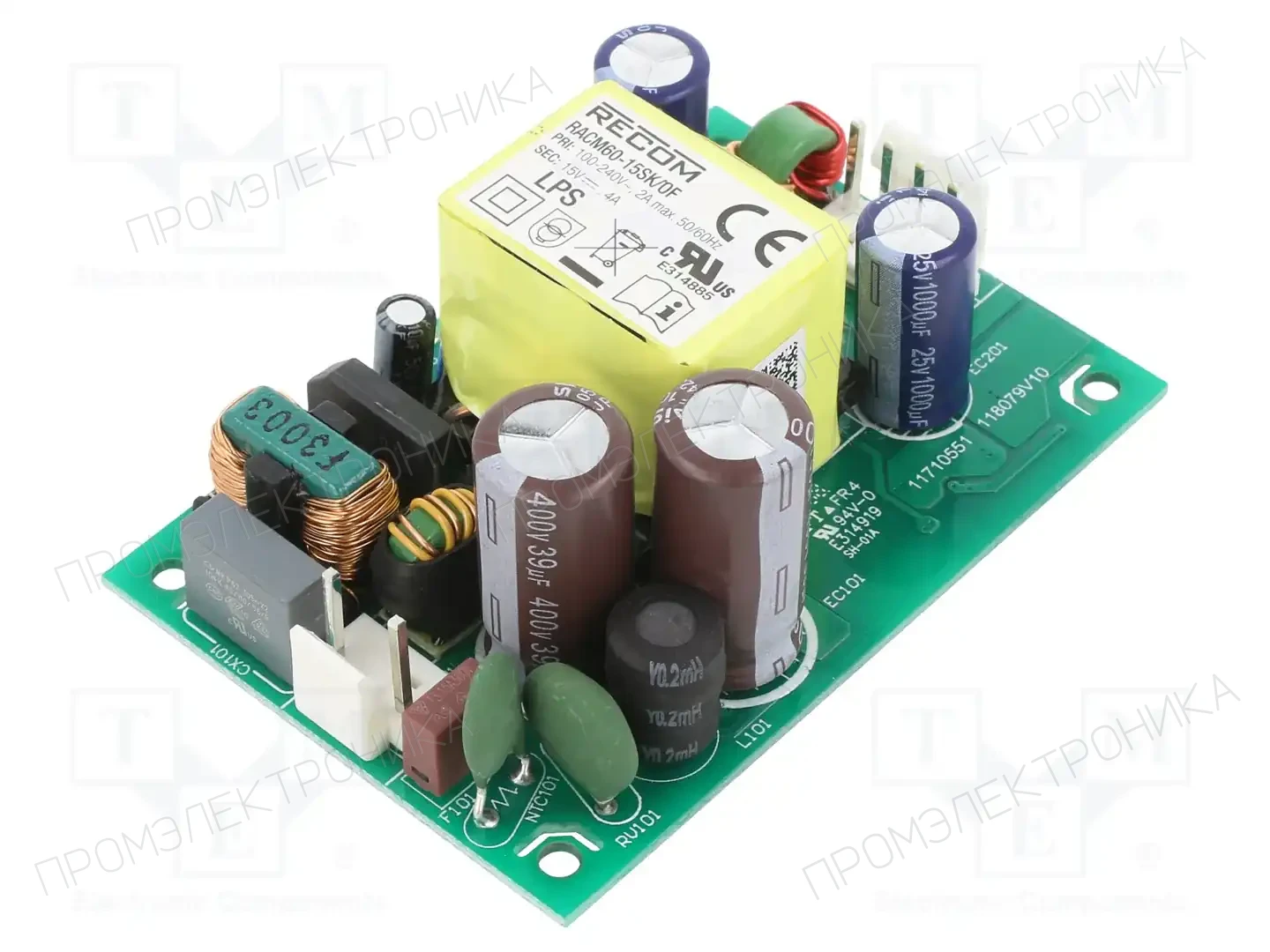 RECOM RACM60-15SK/OF — Открытые блоки питания