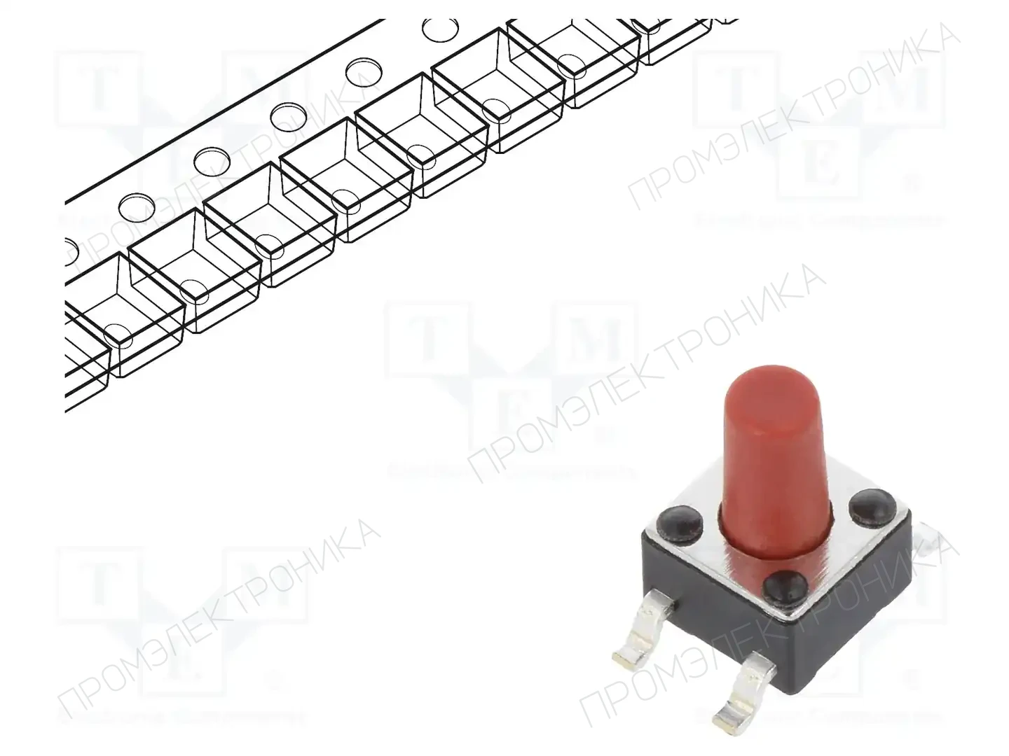 E-SWITCH TL3305CF260QG — Микропереключатели TACT