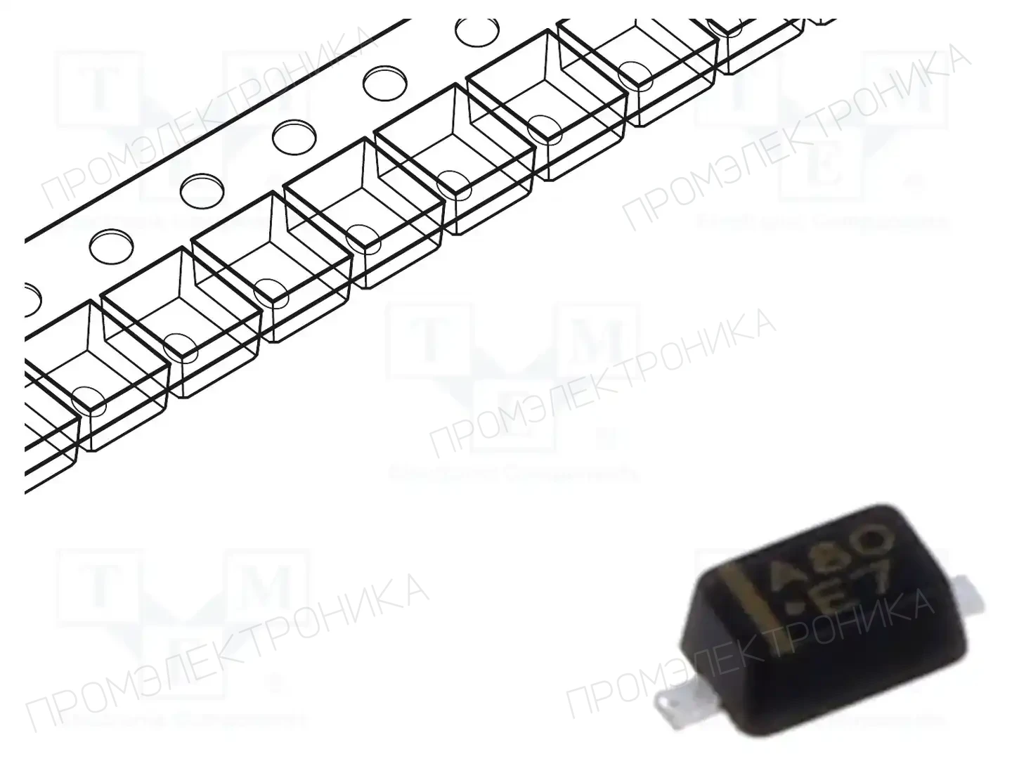 PanJit Semiconductor BAV20WS-AU_R1_000A1 — Универсальные диоды SMD