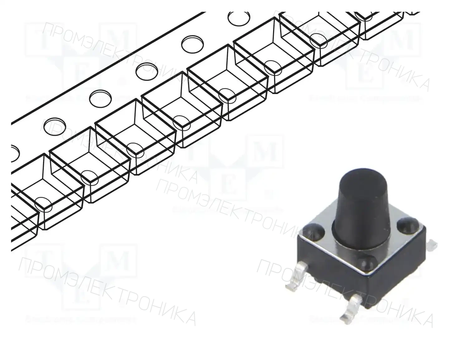 CONNFLY DS1042-03-17KKR25010 — Микропереключатели TACT