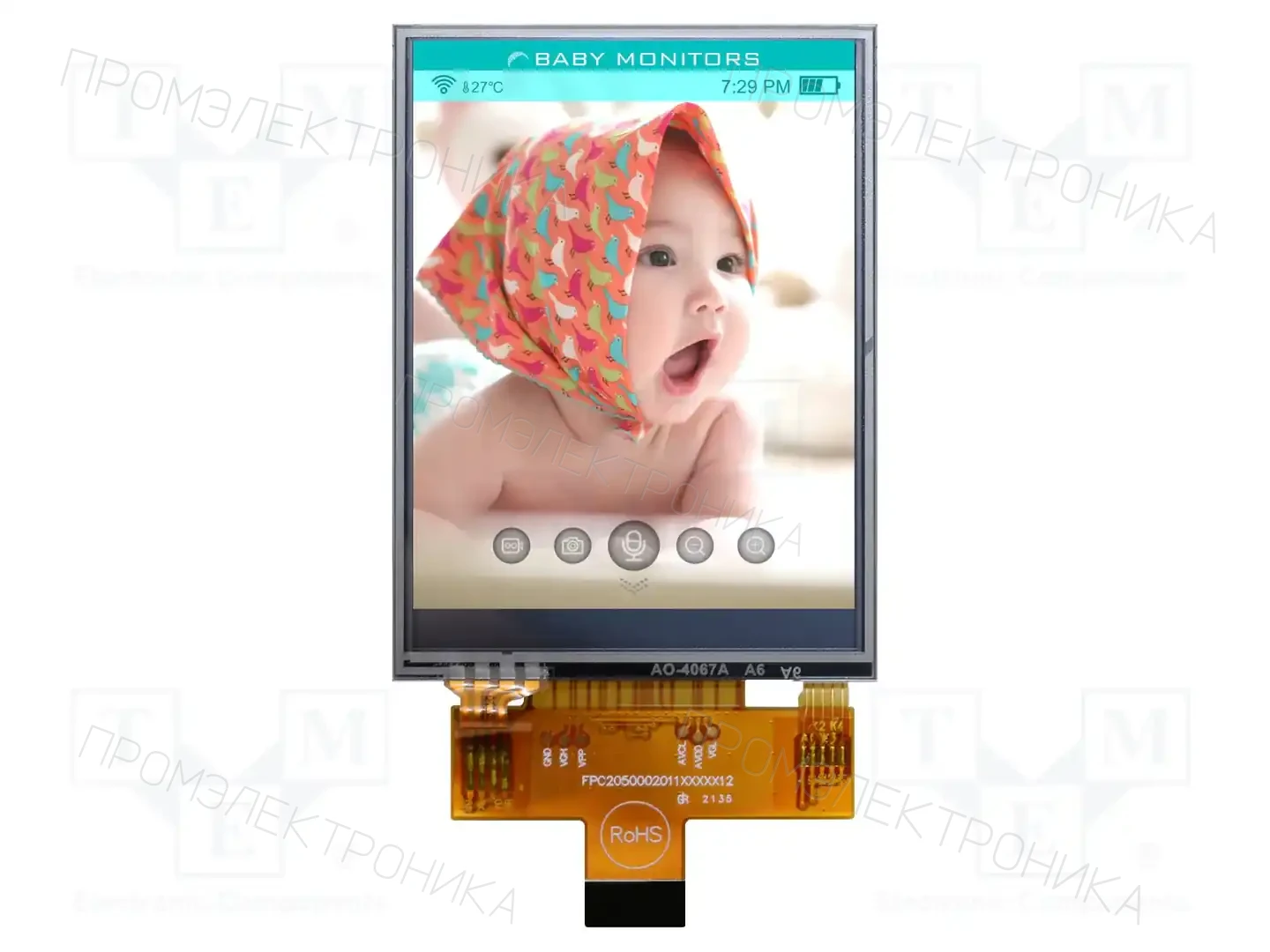 RAYSTAR OPTRONICS RFJ280K-ALW-DNS — Дисплеи TFT