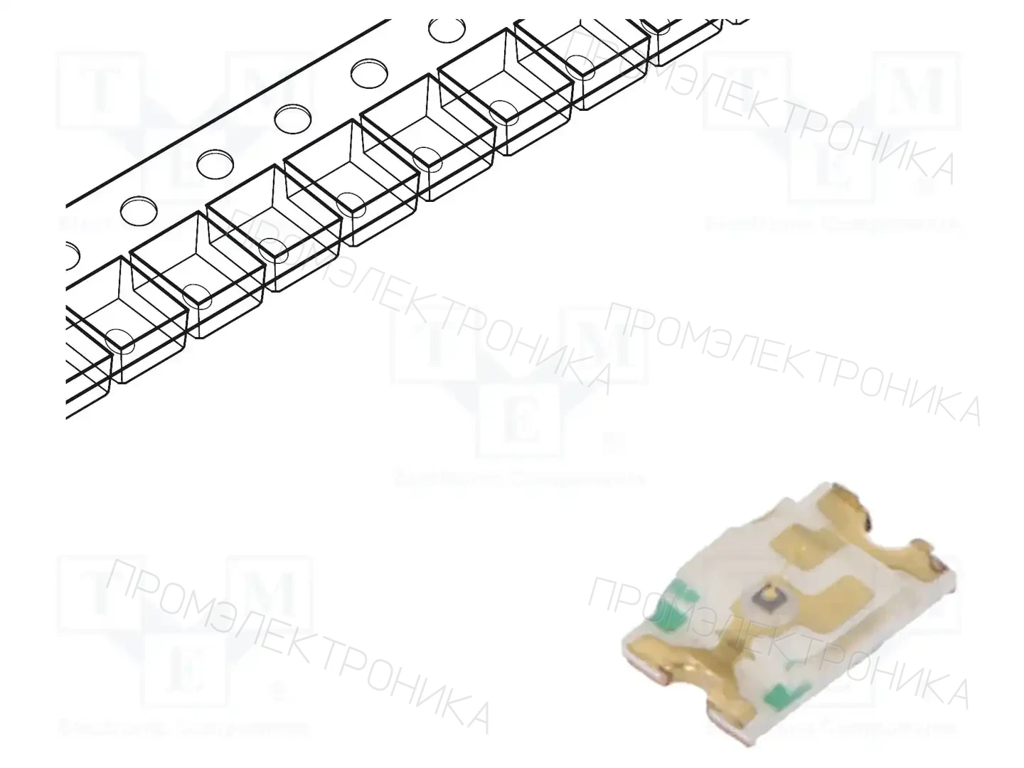 KINGBRIGHT ELECTRONIC KPHCM-2012SECK — Светодиоды SMD цветные