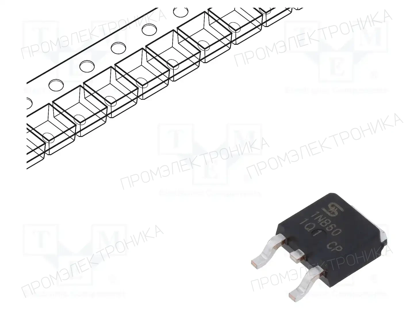 TAIWAN SEMICONDUCTOR TSM1NB60CP ROG — Транзисторы с каналом N SMD