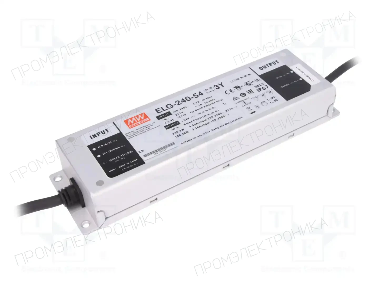 MEAN WELL ELG-240-54-3Y — Блоки питания для LED