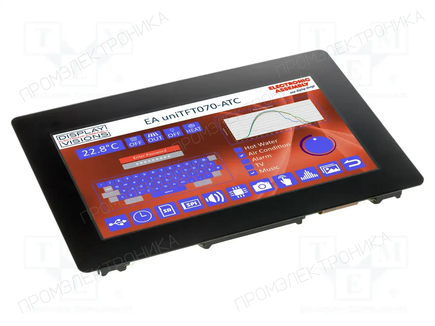 DISPLAY VISIONS EA UNITFT070-ATC — Интеллигентные дисплеи