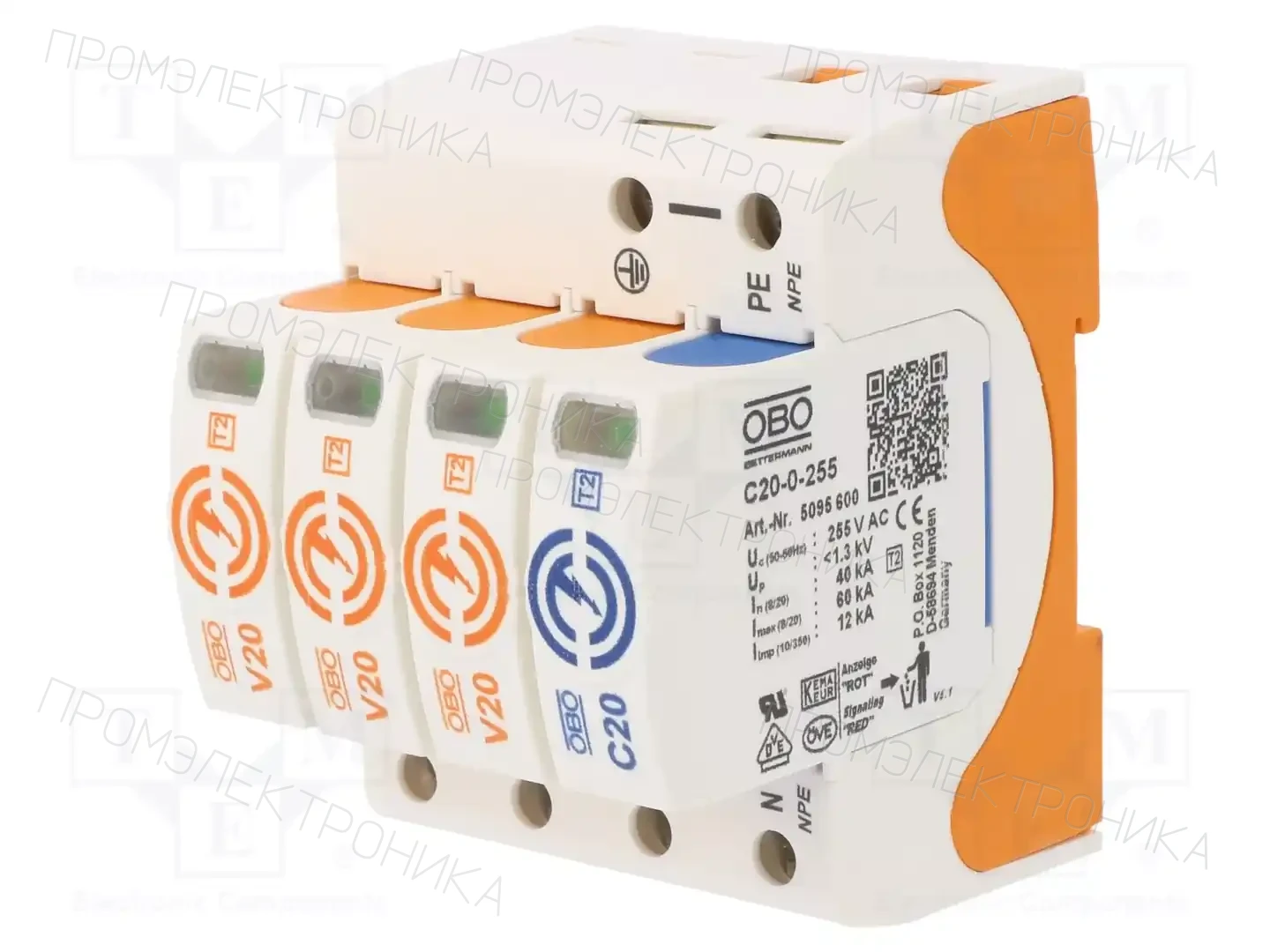 OBO BETTERMANN V20-3+NPE-280 — Ограничители перенапряжения