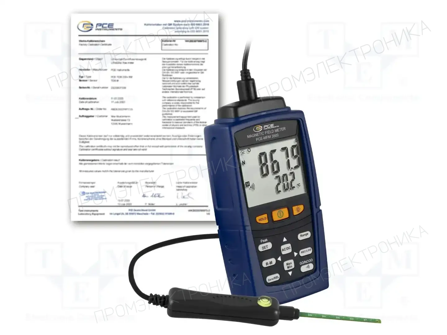 PCE INSTRUMENTS PCE-MFM 3500-ICA — Измерители электромагн. и магн. полей
