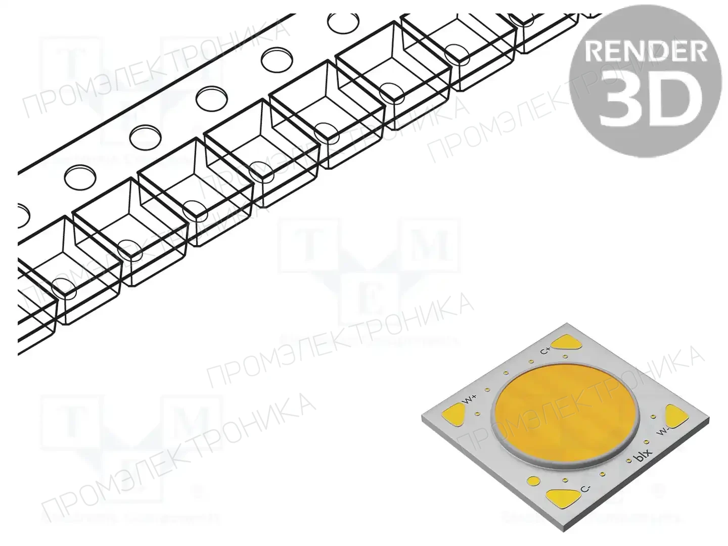 BRIDGELUX BXRE-40E2000-B-83 — Светодиоды мощности белые - COB