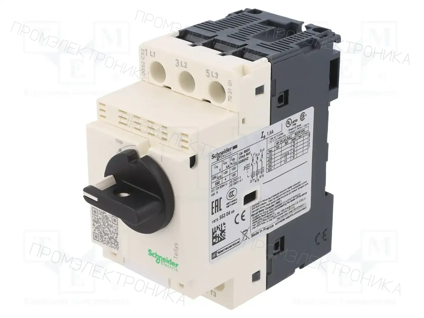 SCHNEIDER ELECTRIC GV2L06 — Выключатели двигательные