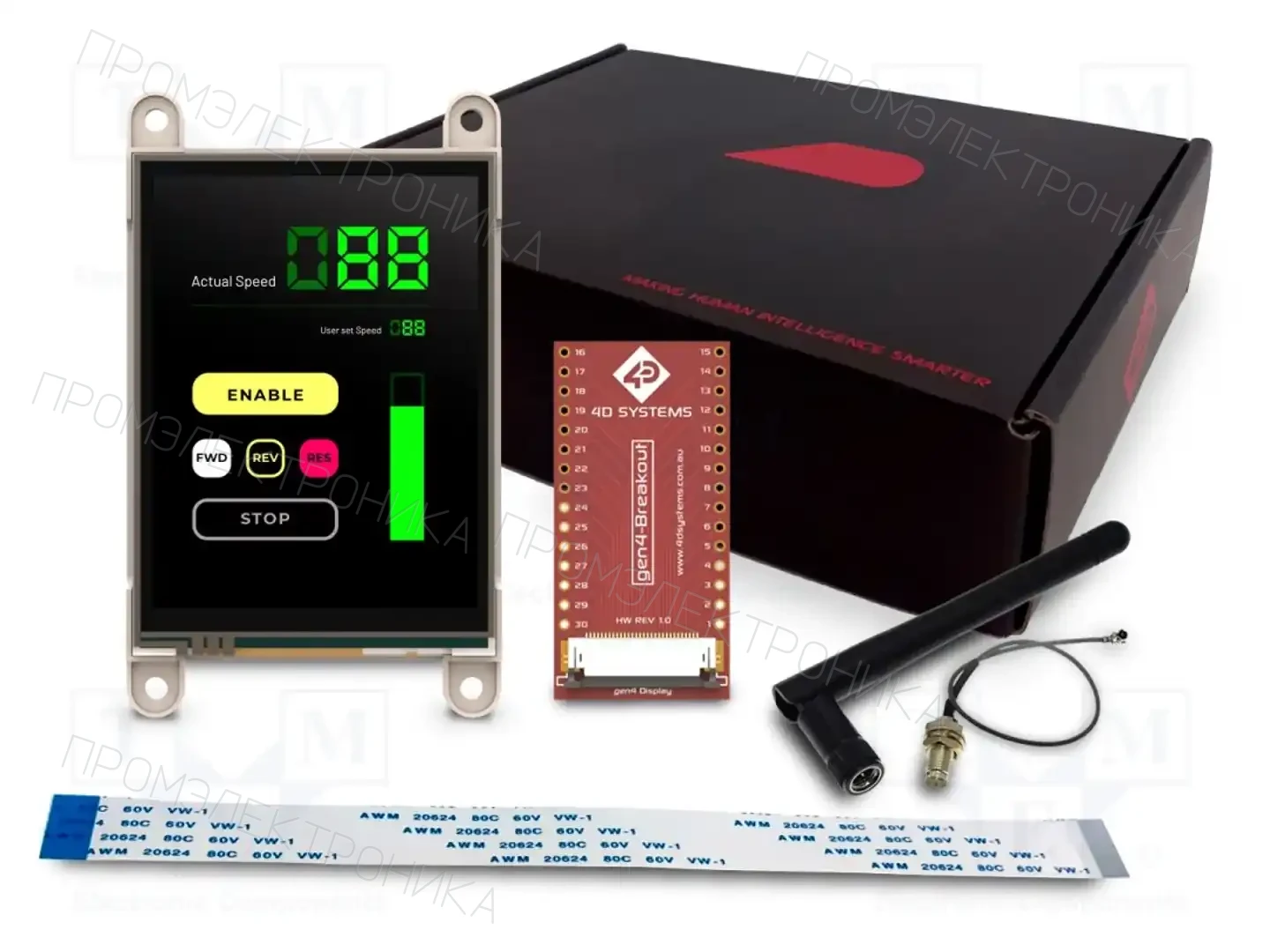 4D Systems GEN4-ESP32-28 — Интеллигентные дисплеи