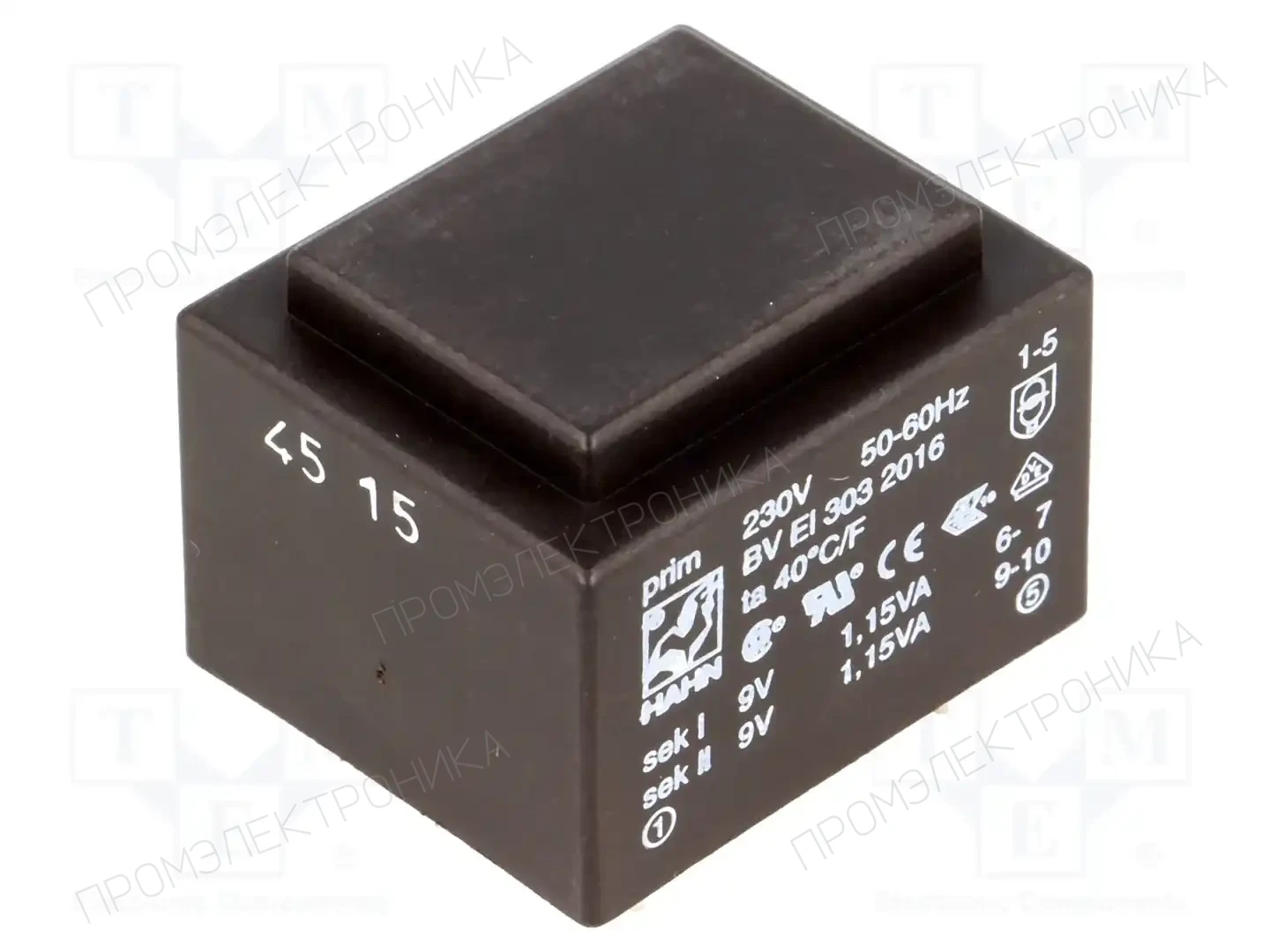 HAHN BV EI 303 2016 — Трансформаторы PCB