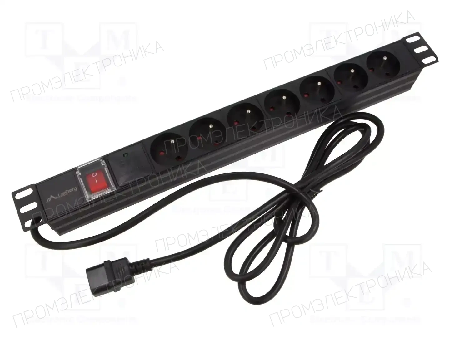 LANBERG PDU-07E-0200-IEC-BK — Планки защиты от перенапряжения