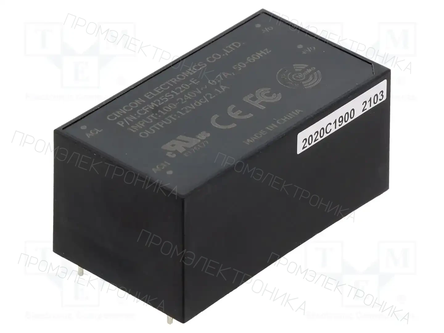 CINCON CFM25S120-E — Преобразователи AC/DC для PCB
