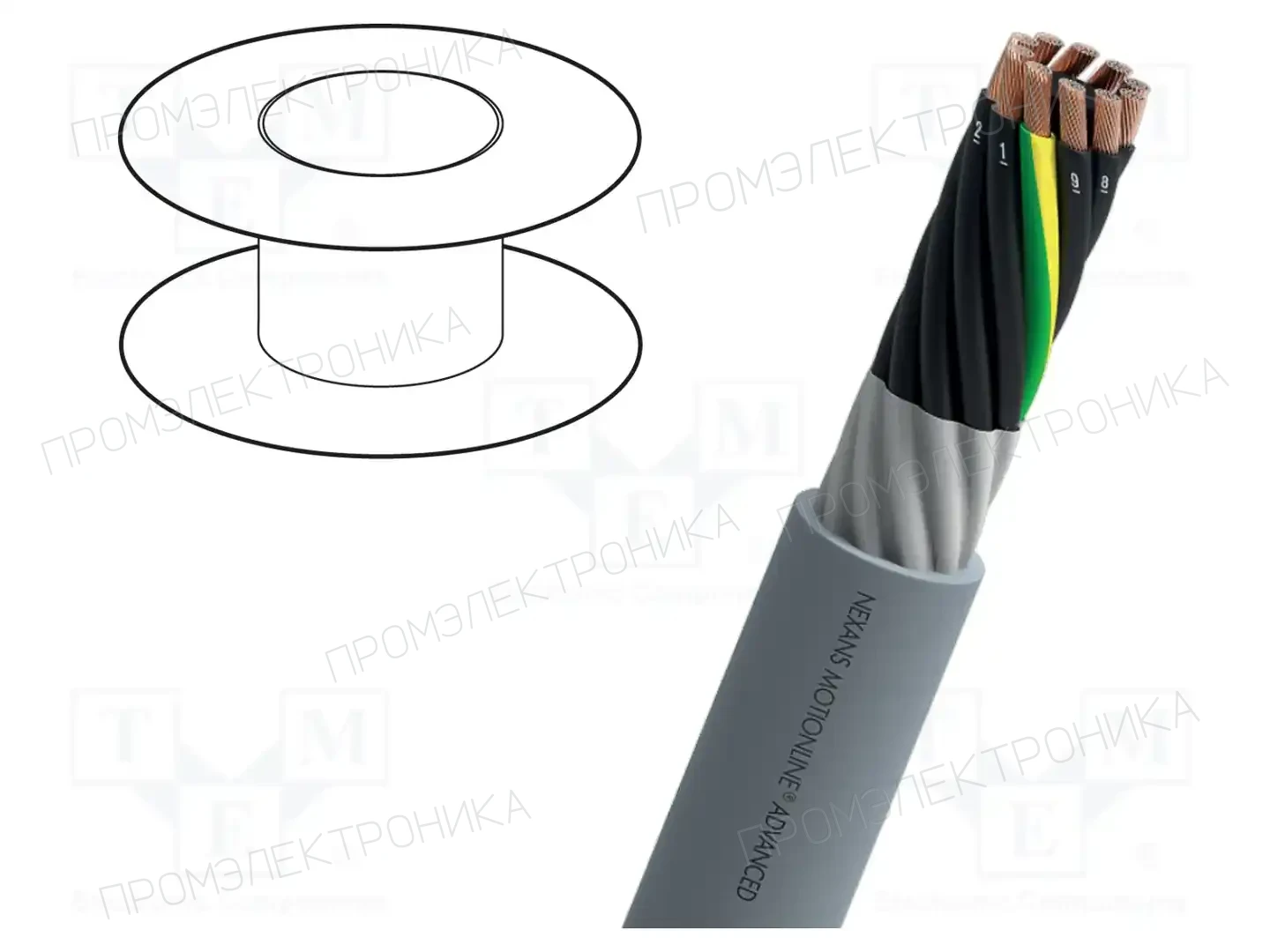 NEXANS F105007T100 — Провода многожильные неекранированные