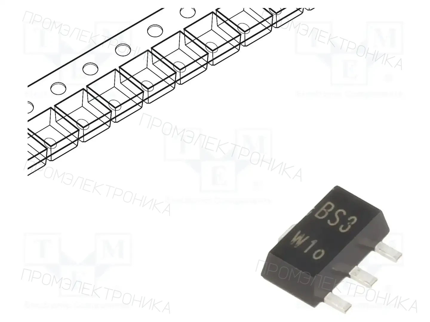 NEXPERIA BST62,115 — Транзисторы Дарлингтона PNP SMD